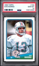 1988 TOPPS #190 DAN MARINO PSA 10