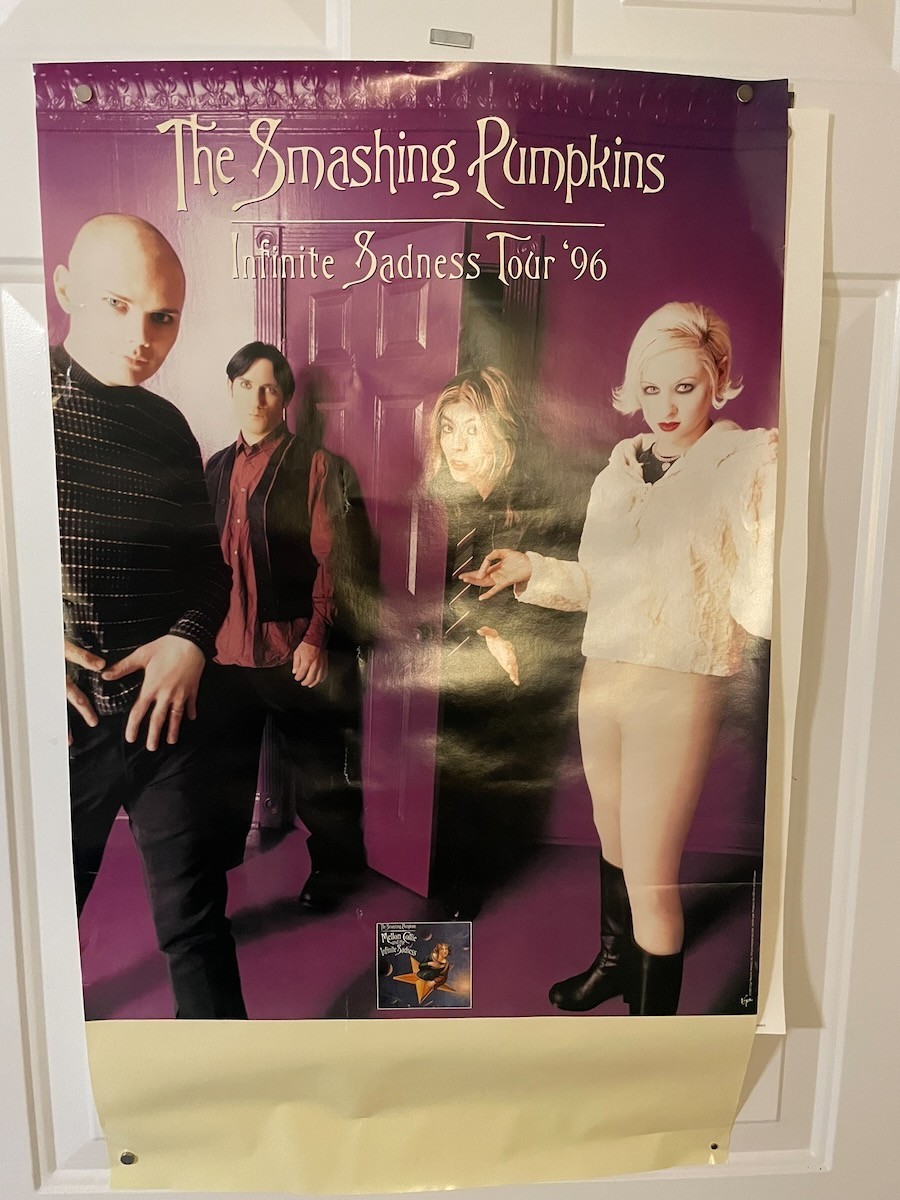 Smashing Pumpkins 1996 Infinite Sadness Tour Poster Authentic
