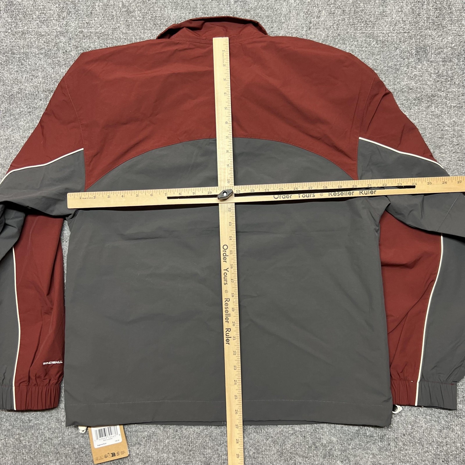 The North Face Jacket Mens Medium Gray Red WindWall Boreas Hike Full Zip Hiking thumbnail 9