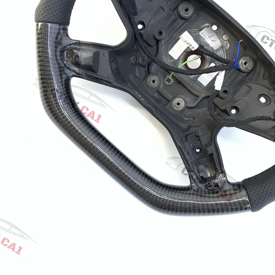 Custom Carbon Fiber Steering Wheel for Mercedes-Benz E350 E400 E550 E63 2010-18 - Изображение 3 из 4