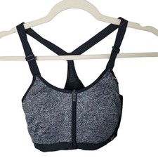 Victoria Secret VSX Sports Bra Racerback Sports Bra Front Zip Sports Bra 32D