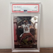 2022 Panini Select Silver Prizm Rookie Sam Howell #76  Commanders NFL