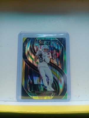 2024 Panini Select Kendrick Bourne Green & Yellow Prizm Shock #176