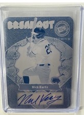 Nick Kurtz, ROY 2025 , 1/1 2024 Leaf Press Pass Premium Breakout Autographs