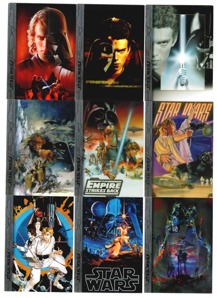 COMPLETE 34 CARD POSTER INSERT SET 2025 Star Wars CardFun Power of the Force - Image 3 of 4