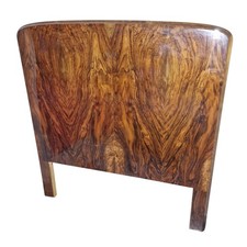 Coppia Testate Letti Singoli In Stile Chippendale Anni 50 In Radica Di Noce