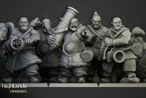 Miniaturas Higlands-Ogres Guerreros Khazarian Armas De Fuego - Picture 11 of 12