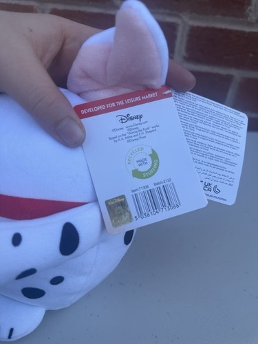 Disney Squashy Podgies 101 Dalmatians Dog Soft Plush Cuddly Toy 8inch/20cm - 第 3/6 張圖片