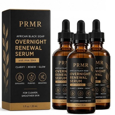 Overnight Renewal Serum Resurfacing Facial Moisturizer For Women 30ml ( Pack 3 )