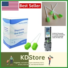 Disposable Unflavored Tooth Shaped Mouth Swabs 150 Count Easy Oral Cleaning