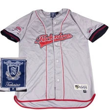 Vintage Technine Jersey Gray Red M 2000s Y2K Snowboard Streetwear Oversized