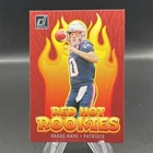 Drake Maye Red Hot Rookies Rookie Card 2024 Donruss New England Patriots