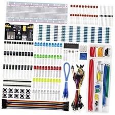 Electronics Component Fun Kit w/Power Supply Module, Jumper Wire, 830 tie