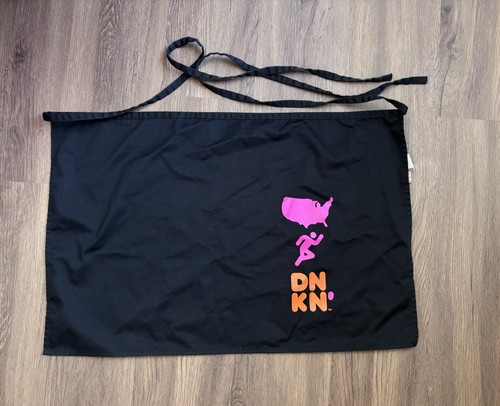 DUNKIN' DONUTS LOGO EMPLOYEE BLACK HALF APRON