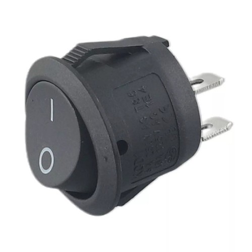 10Pcs Black Round Rocker Switches 6A 250V AC SPST for DIY Electrical Work - Picture 12 of 12