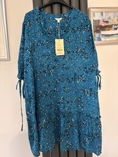 New Teal Pattern Dress From monsoon Size 16-20