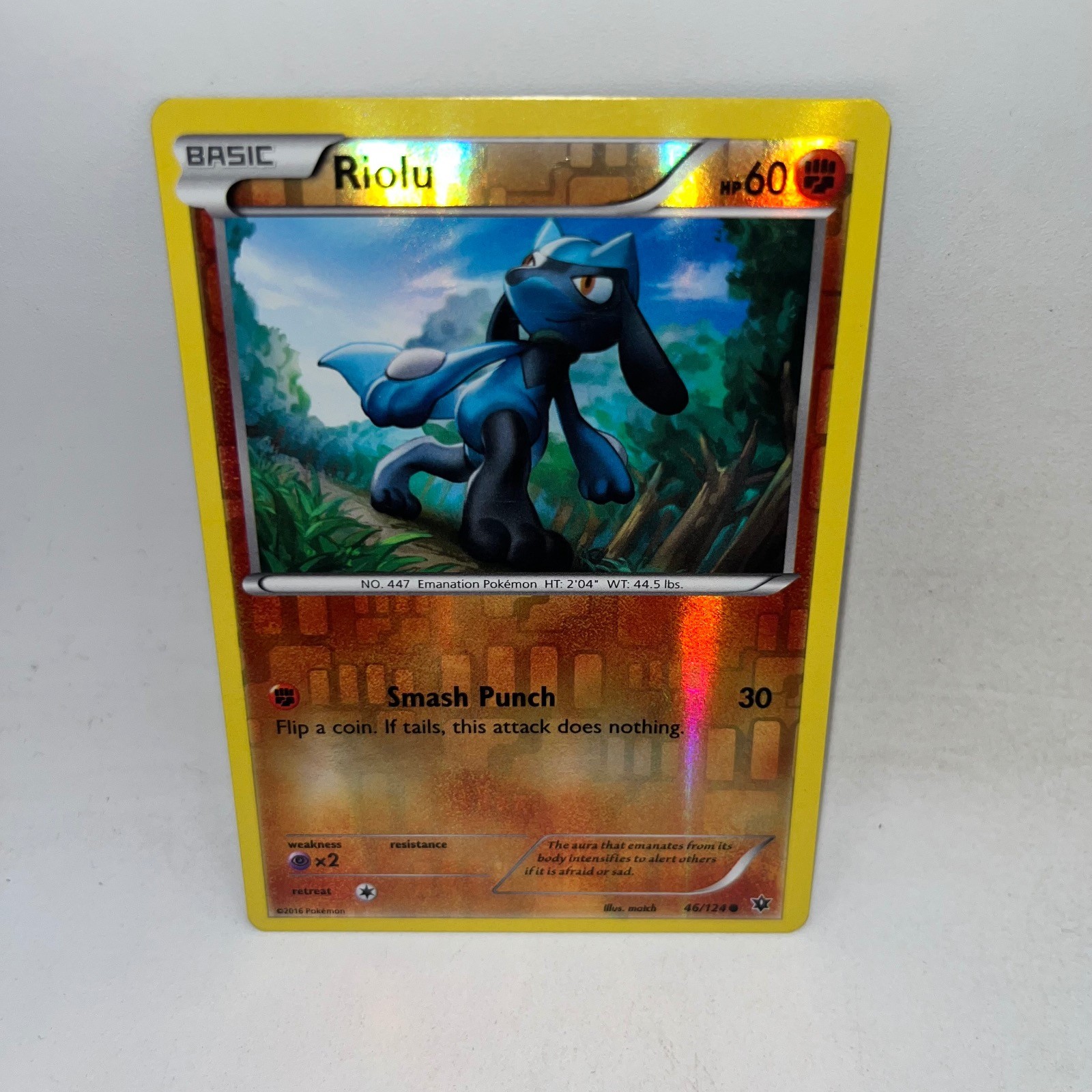 Riolu 46/124 Common Fates Collide Pokemon Reverse Holo Lightly Played