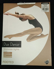 Dux Dance Footed Adult Shimmer Tights 2A27 Toast Large