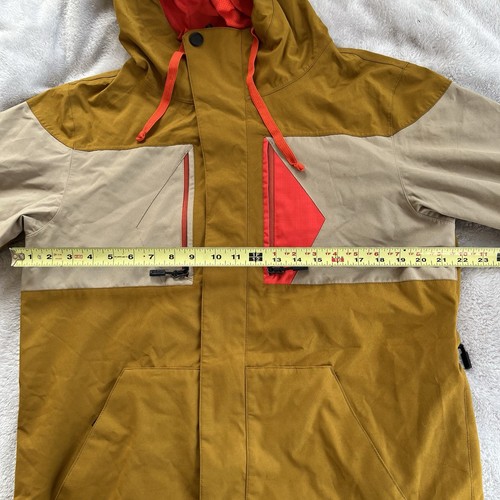 Volcom Men’s CP3 Lightweight Jacket Coat Mustard Yellow Snowboarding Size M - Picture 8 of 10