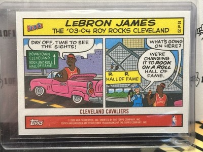 2004-05 Topps Bazooka Comics LeBron James 10 ROY Cleveland