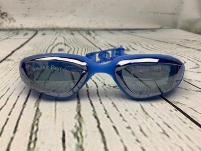 Swim Goggles UV Protective Eye Safety Goggles Blue with Case