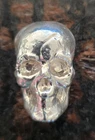 Silver 2 Oz Poured .999 SKULL Bar
