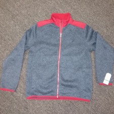 Boys Nautica Navy/Red Zip Jacket-S-New with Tags-Free Shipping