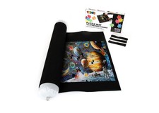 Jigsaw Puzzle Roll Up Felt Mat Storage Saver Large 46"x26" Fits 1500 Pieces