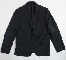 CALVIN KLEIN BNWT MENS SLIM FIT REFINED WOOL BLAZER sz M EU 50/ US 40 BLACK