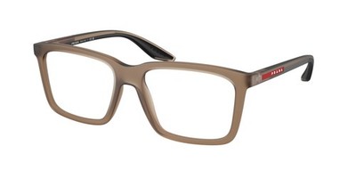 PRADA LINEA ROSSA PS 03SV 29F1O1 Frosted Brown Demo Lens 53 mm Men's Eyeglasses