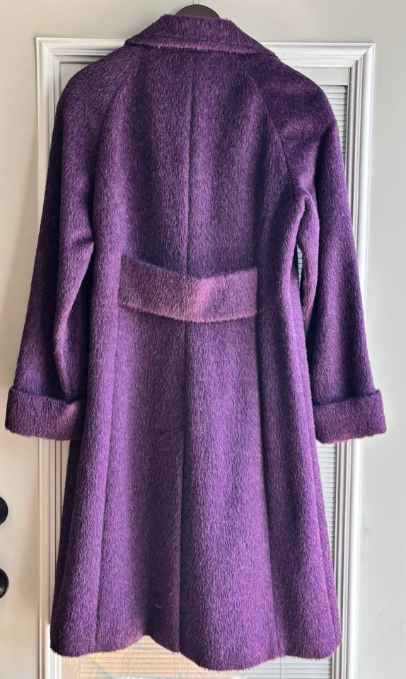 Katherine Kelly Women's 60% Alpaca 40% Wool Blend Peacoat Grape size 8 WOW! - Image 2 of 4