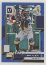 2022 Panini Donruss Holo Blue Omar Narvaez #116 g1d