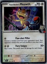 Team Rocket's Meowth (Cosmos Holo) 149/182 Destined Rivals
