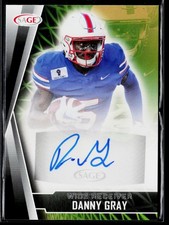 2022 SAGE Danny Gray Autographs Black #A-DG2 AU SMU Mustangs FOOTBALL