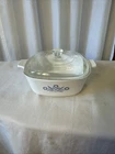 Vintage CORNING WARE Blue Cornflower P-1 1/2 -B Casserole Dish W/Pyrex Lid