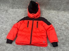 Gucci Orange Hooded Puffer Jacket 36 Months Genuine 90% Down 10% Feather