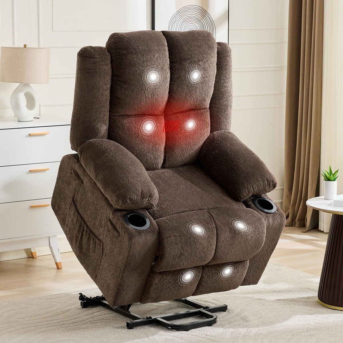 Massage Recliner Chair w/ Vibration Massage and Lumbar Heating  150Adjustable | eBay