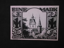 Emergency money 1921, 1 Mark. Paderborn Bus Village Church /3