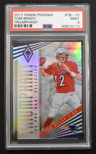 Tom Brady 2017 Panini Phoenix Triumphant #TB-10 New England Patriots PSA 9 MINT