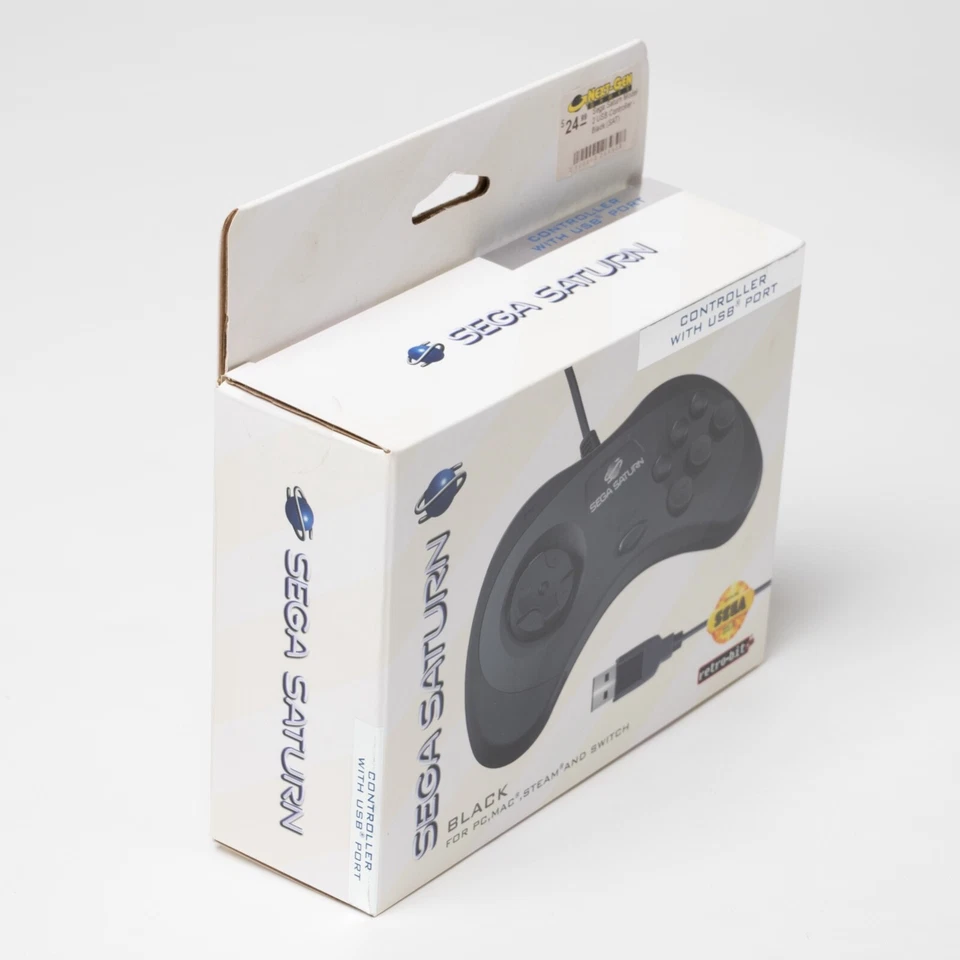 Retro-Bit Officially Licensed Sega Saturn USB Controller for PC, Nintendo Switch - Image 2 of 4