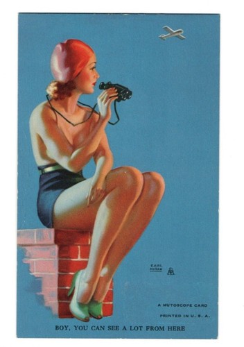 3 Mutoscope “Busy Girls” 1940’s Pin Up Glamour Ladies Cards Moran Mozert et al - Picture 2 of 5