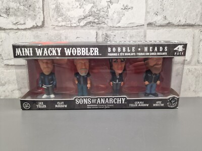 Funko Sons Of Anarchy Mini Wacky Wobbler Set JAX/CLAY/GEMMA/OPIE SOA MIB 2014
