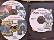 Giant Sports Live Broadcast-Old Time Radio Rare Collection-355 Shows-6 Mp3 CD's