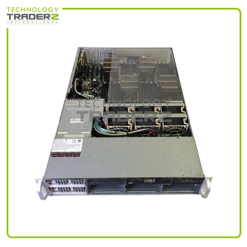 Supermicro CSE-828 828-14 4P Opteron 6344 2.60GHz 64GB 6x LFF Server W/ 6x Fan - Image 2 of 3