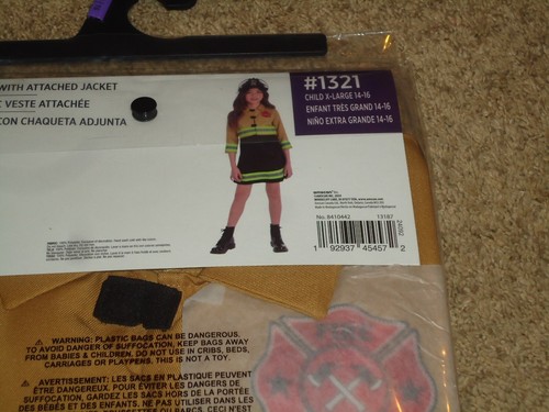 Kostüm, Damen, Feuerwehrmann, Kind XL 14-16, Neu in Verpackung - Bild 4 von 5