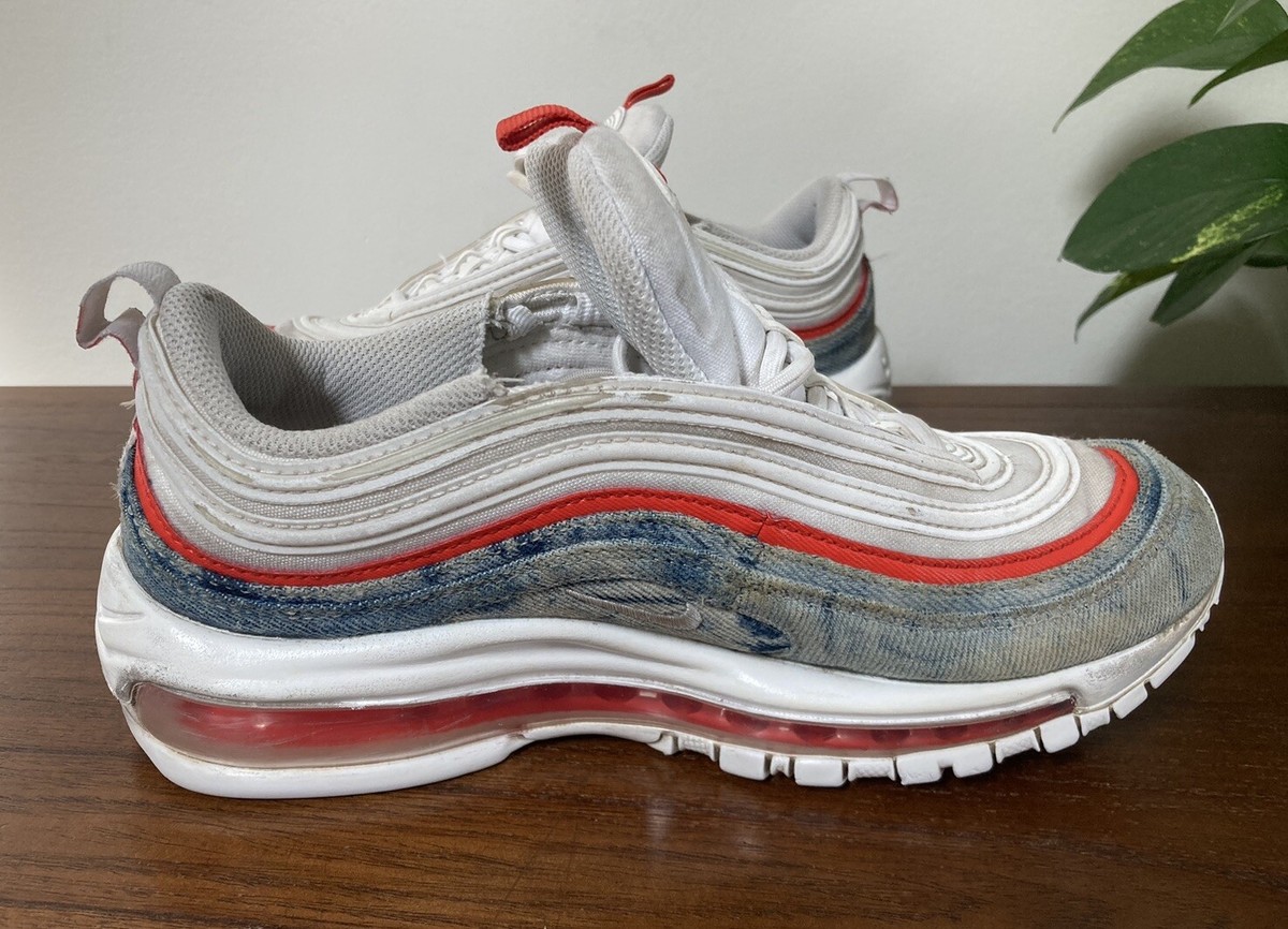 Nike Air Max 97 'Washed Denim' Blue White Red DV2180 900 Women's