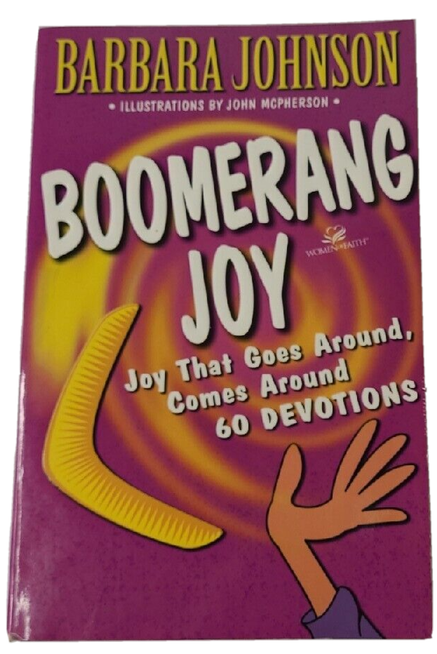 Barbara Johnson Boomerang Joy 60 Devotions SelfHelp Humorous P/B Book