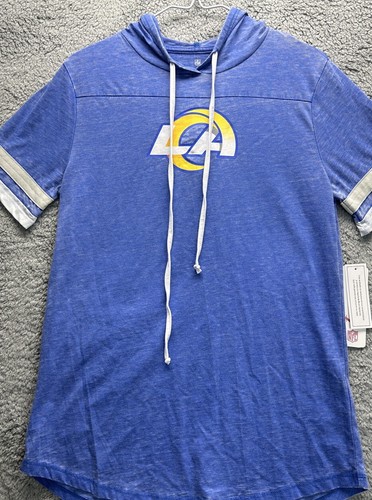 🏈 Rams Los Angeles Teens Short Sleeve Hoodie - NFL Official Licenced M (7-8) - Picture 6 of 17