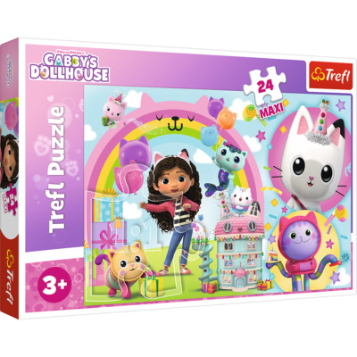 Gabby's Puppenhaus Puzzle Kinder 24 Teile größere Maxigröße