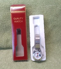 Vintage Mack Truck Silver Tone Link Band Analog Watch- NIB NOS